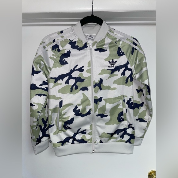 Adidas Camo SST Track Full Zip Jacket Size Medium - Picture 1 of 2